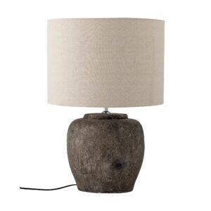 Bloomingville - Isabelle Bordlampe, Grå, Stentøj - Ø44 Ã H62 cm